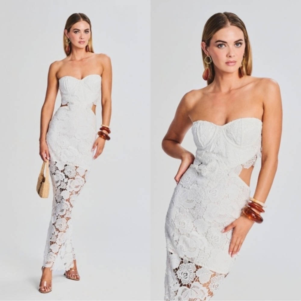 NWT | Rococo Sand Eliza Maxi Tropical Bridal Dress Size XL